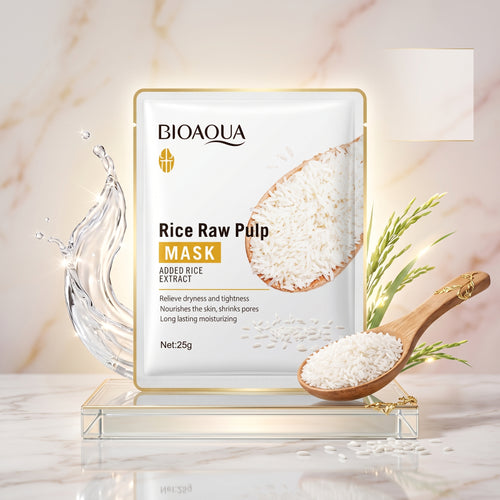 BIOAQUA Rice Raw Pulp Moisturizing Face Sheet Mask