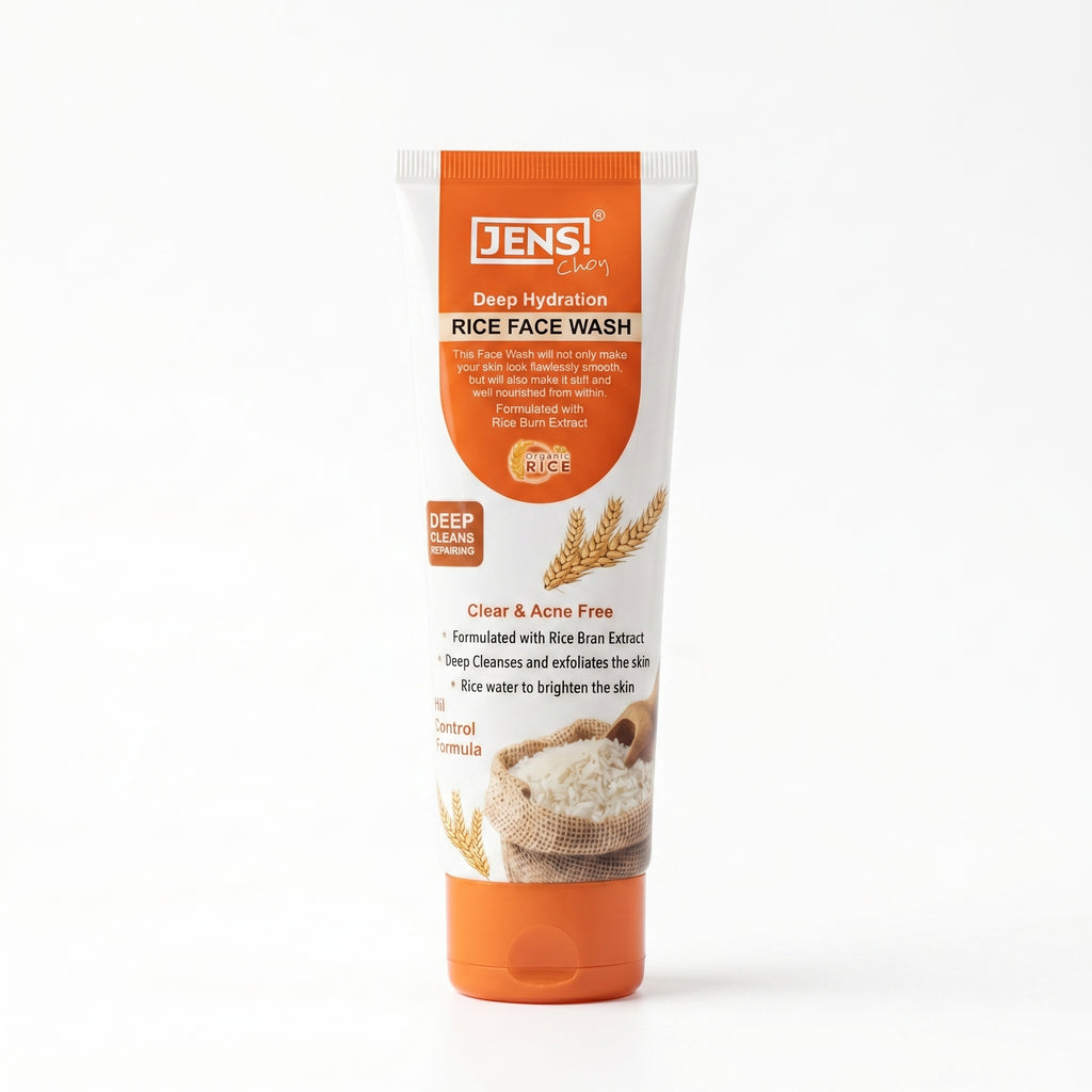 Jens Choy Organic Rice Foaming Face Wash | Deep Hydration & Glow