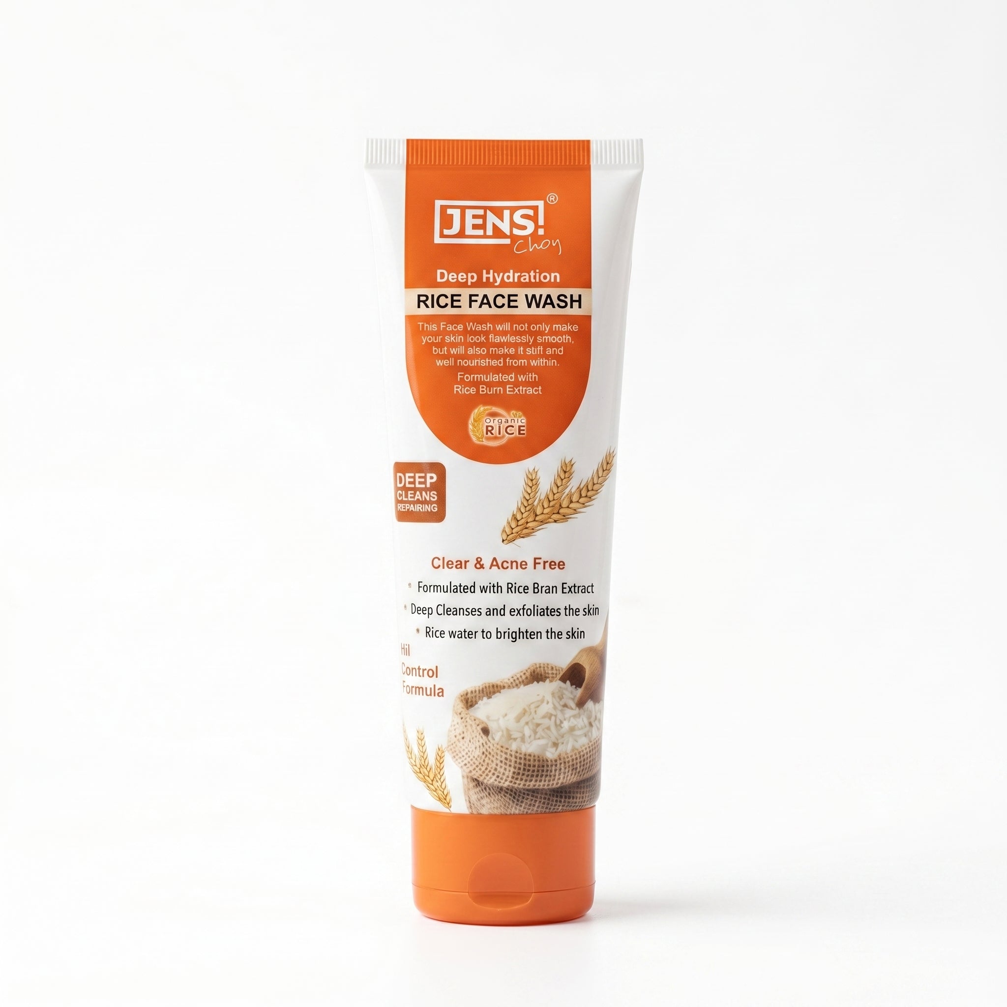 Jens Choy Organic Rice Foaming Face Wash | Deep Hydration & Glow
