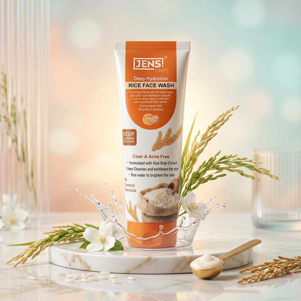 Jens Choy Organic Rice Foaming Face Wash | Deep Hydration & Glow