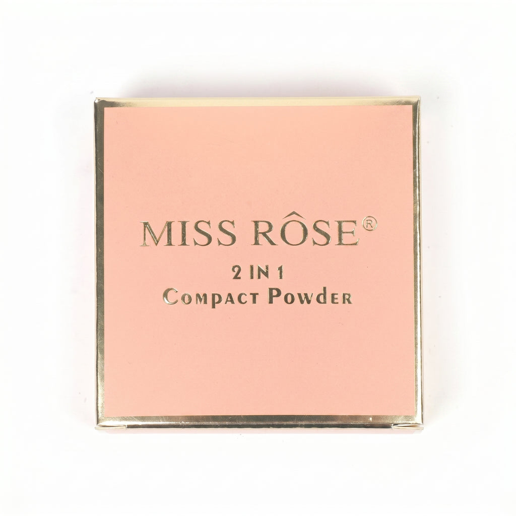 MISS ROSE 2 in 1 Compact Powder